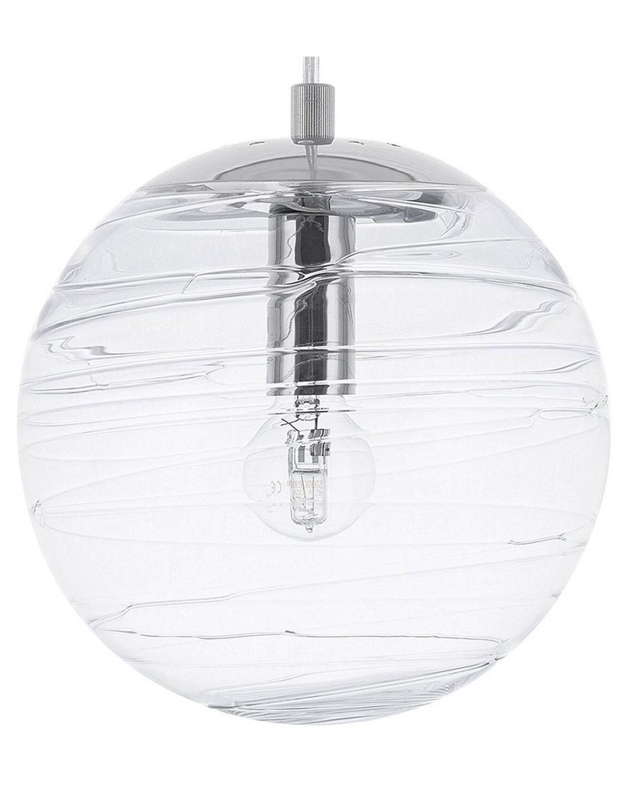 Lampa wisząca okrągła szklana kula