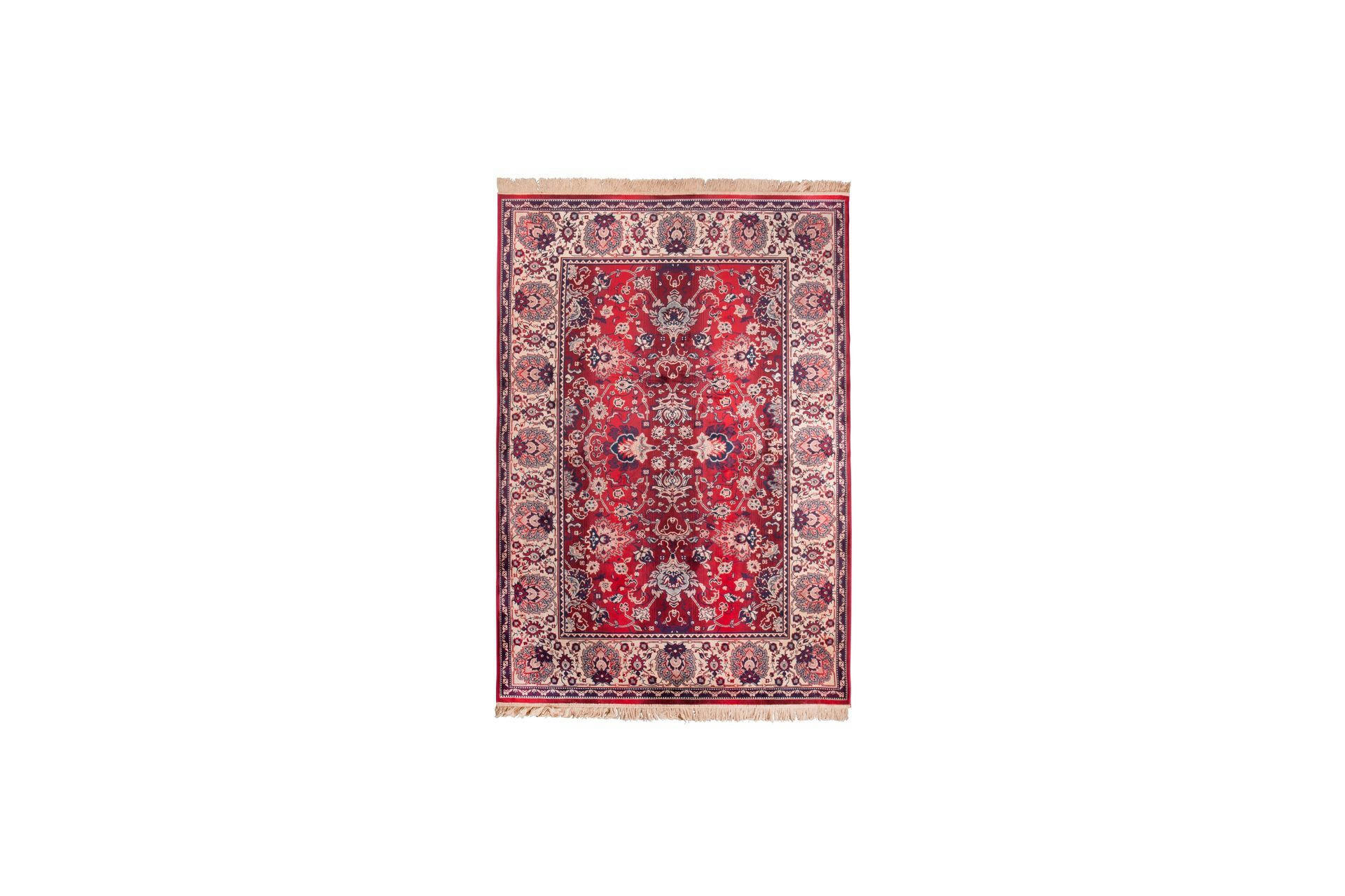 ORIENTAL - Tapis 170x240cm en tissu rouge
