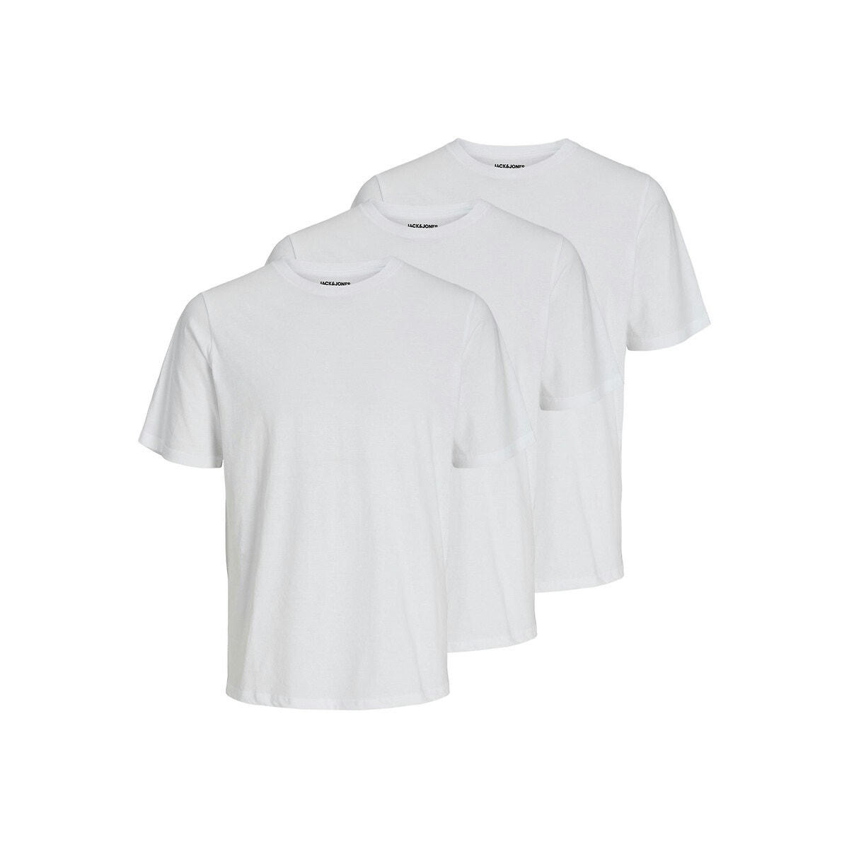Lot de 3 t-shirts unis col rond