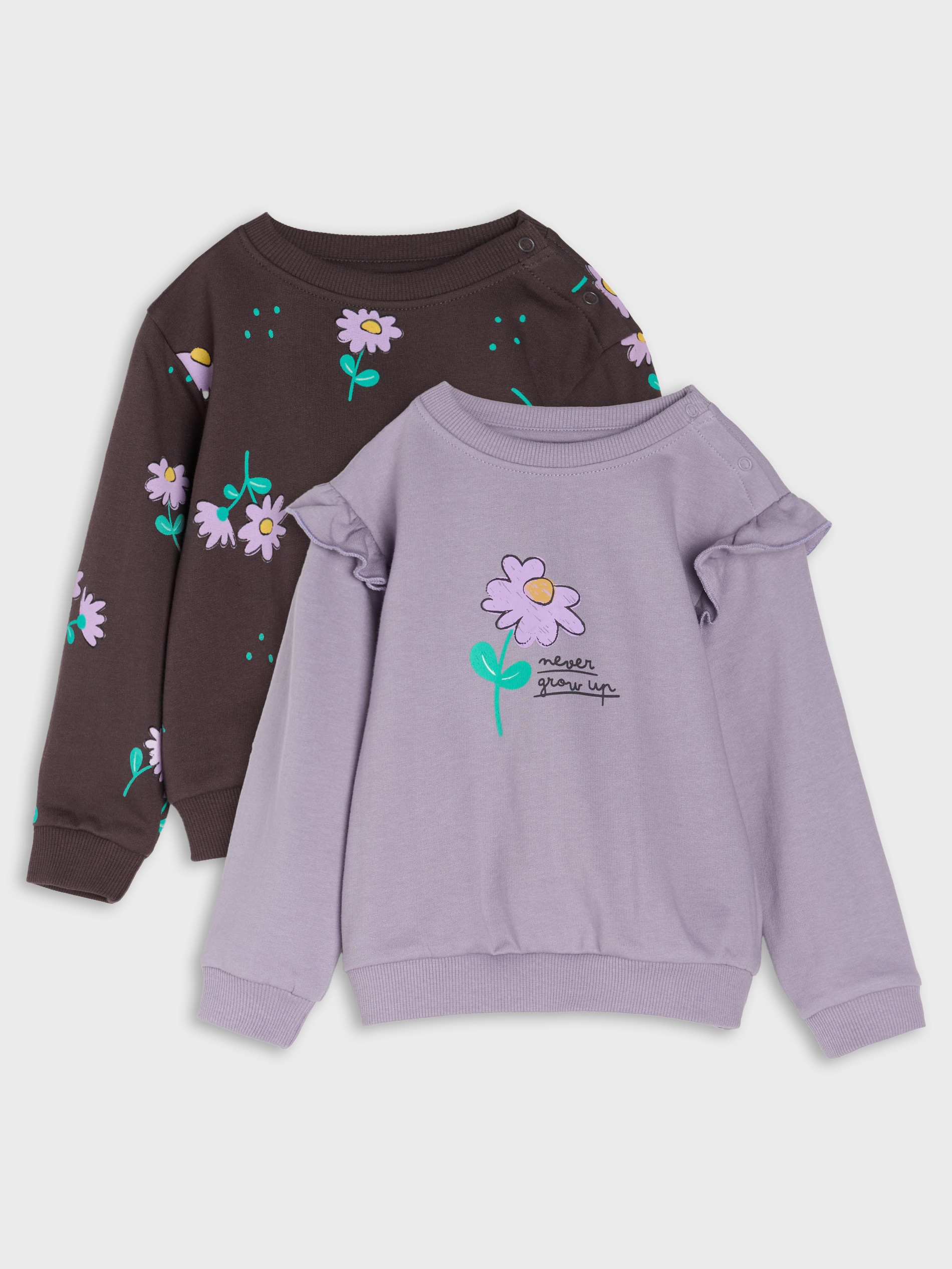 Bluza crewneck z nadrukiem 2 pack