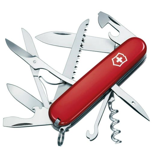 Victorinox Swiss Army Knife Huntsman Red Leather Belt Pouch Combo