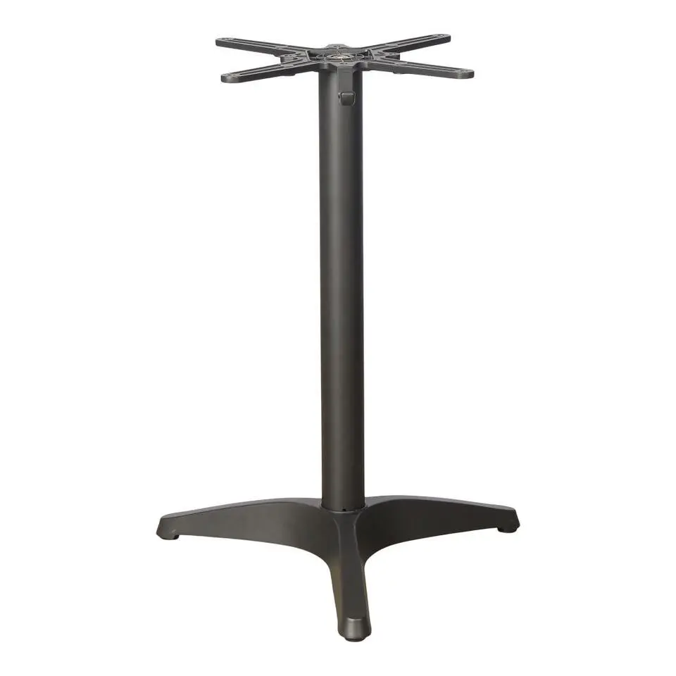 Hioshop Vivi cafetafel met 2 haken marmerdecor grijs