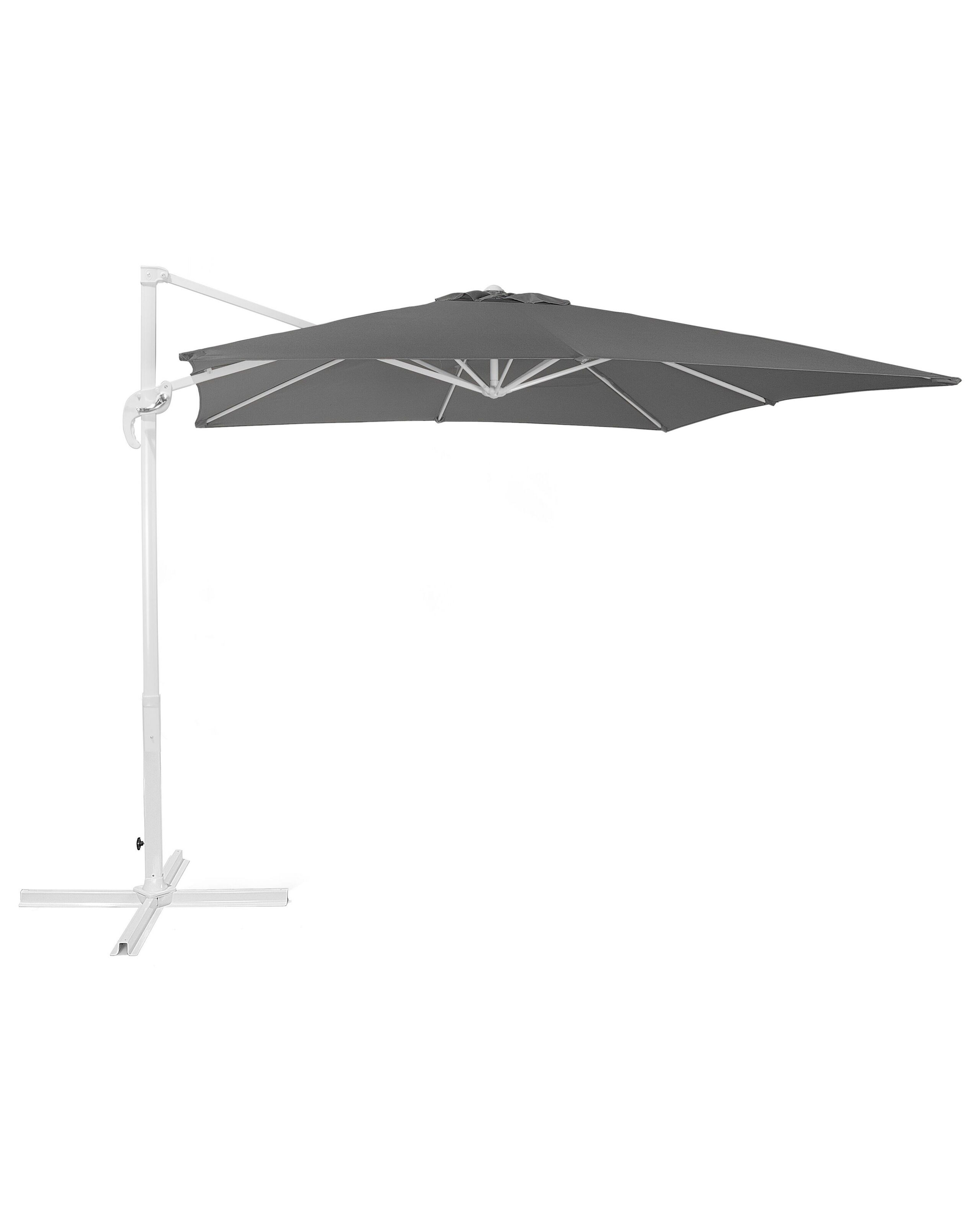 Parasol ogrodowy składany 250 cm szary