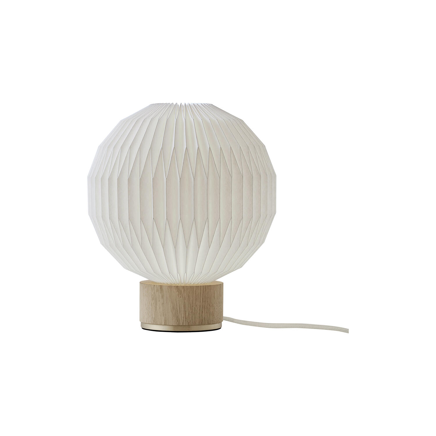 Le Klint 375 bordlampe med papirsk&aelig;rm, lys eg