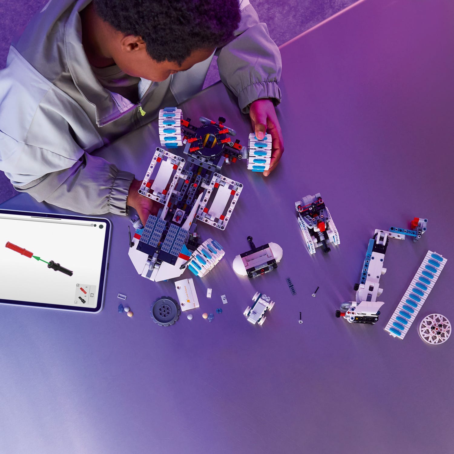 Veicolo spaziale rover lunare Lunar Outpost Lego Technic