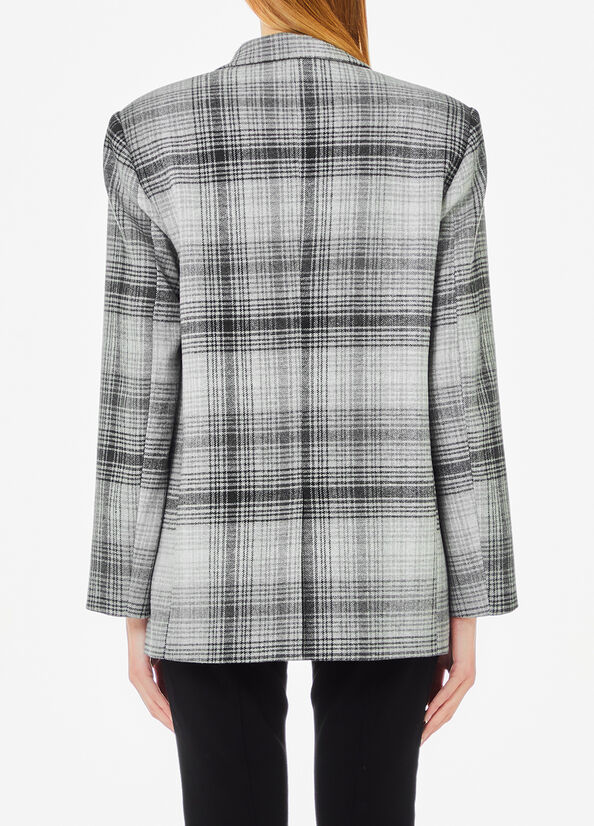 Blazer da completo con spilla