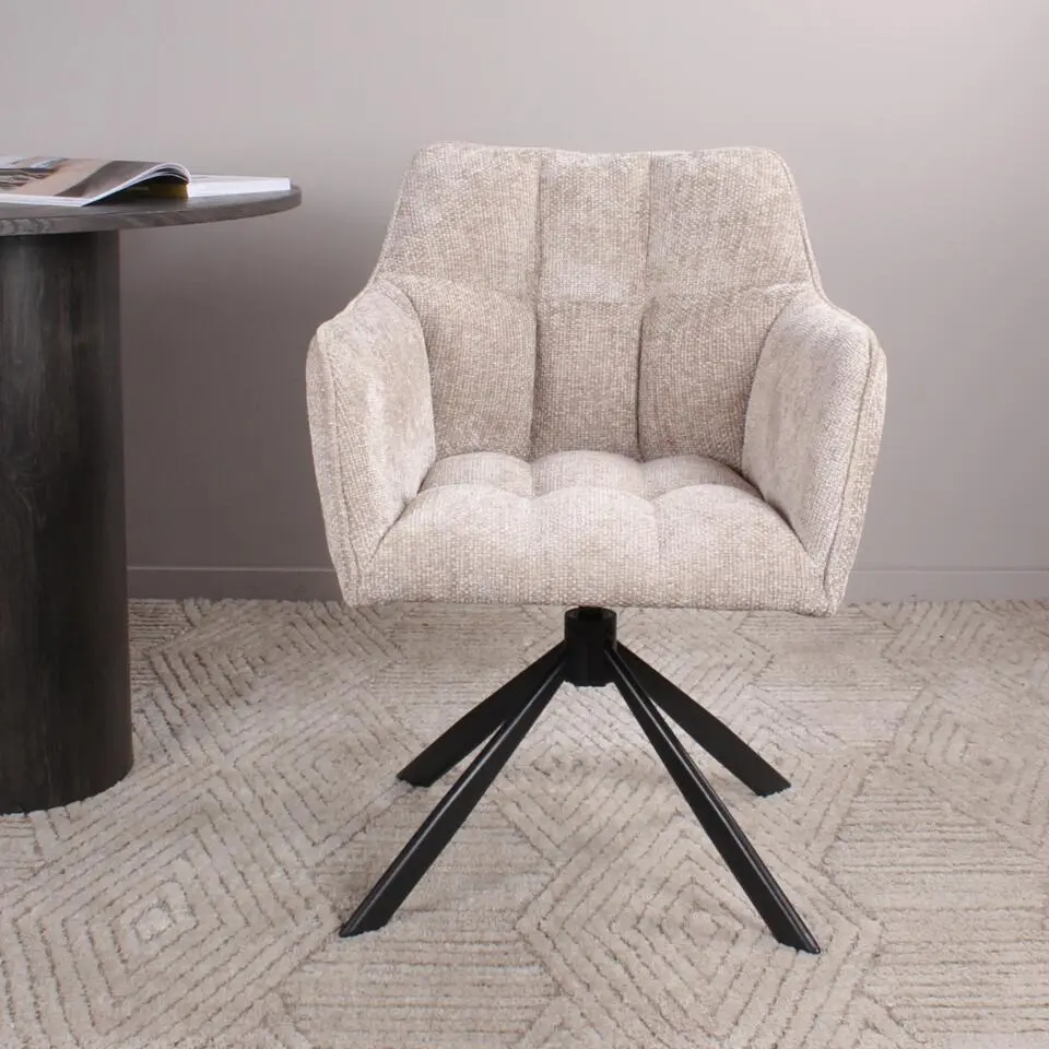 DS4U - Puck armstoel terugdraai - champagne