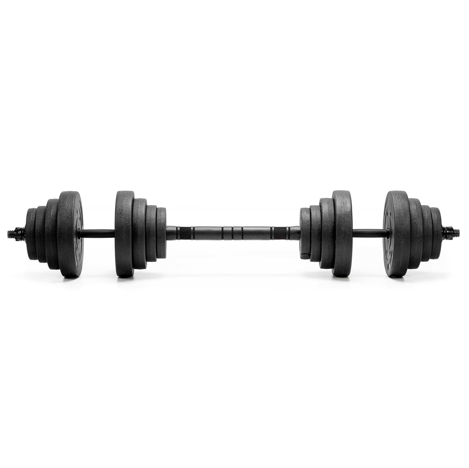 Hantle do treningu 20 kg ACTIGET regulowane zestaw gryf, sztanga 2x10 kg