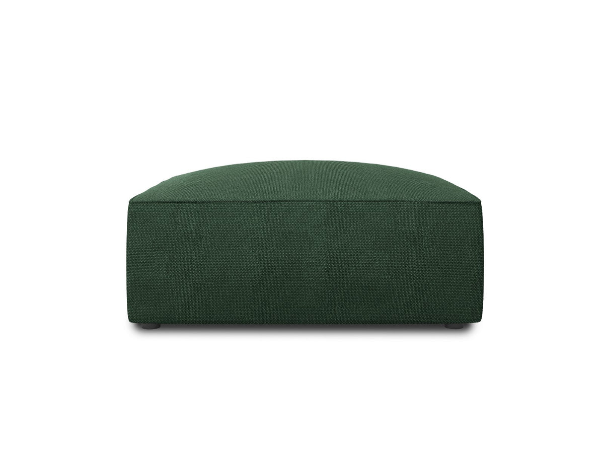 Micadoni Poef Ruby structurele stof, groente - 93x93x40cm