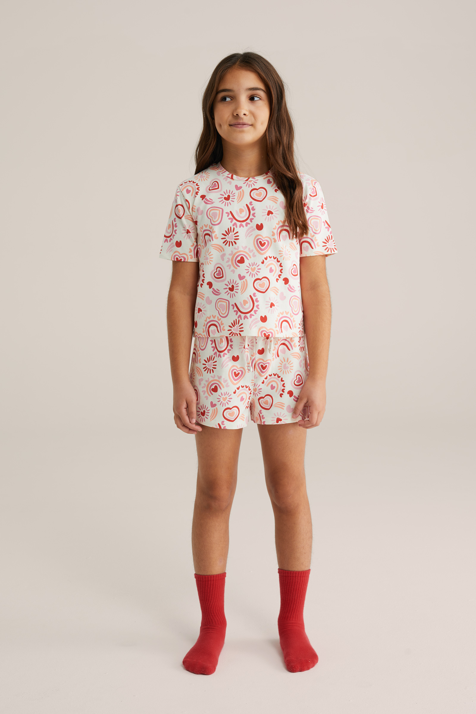 Meisjes pyjama met print