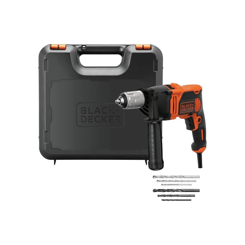 Perceuse à percussion électrique BEH850K-QS 850 W BLACK DECKER