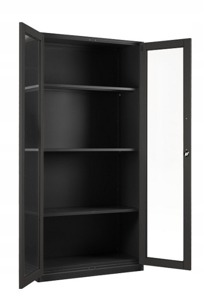 Szafa biurowa XD-027 czarna metalowa