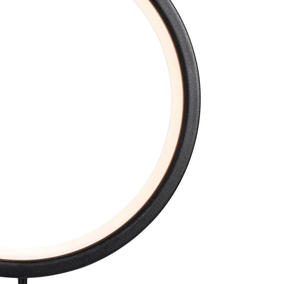 Qazqa solar lamp adalind zwart ge?ntegreerde led