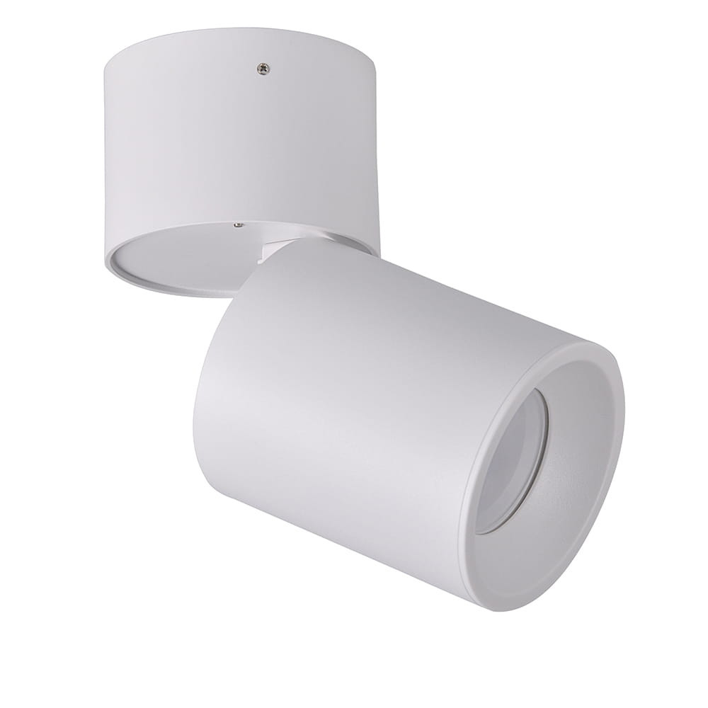 Spot okrągły biały ASTRA1xGU10x10W wym:16,5x8,2x8,2cm IP20 Polux