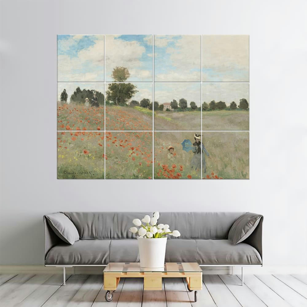 - Tableau Le Champ Des Coquelicots - Claude Monet 150x200cm