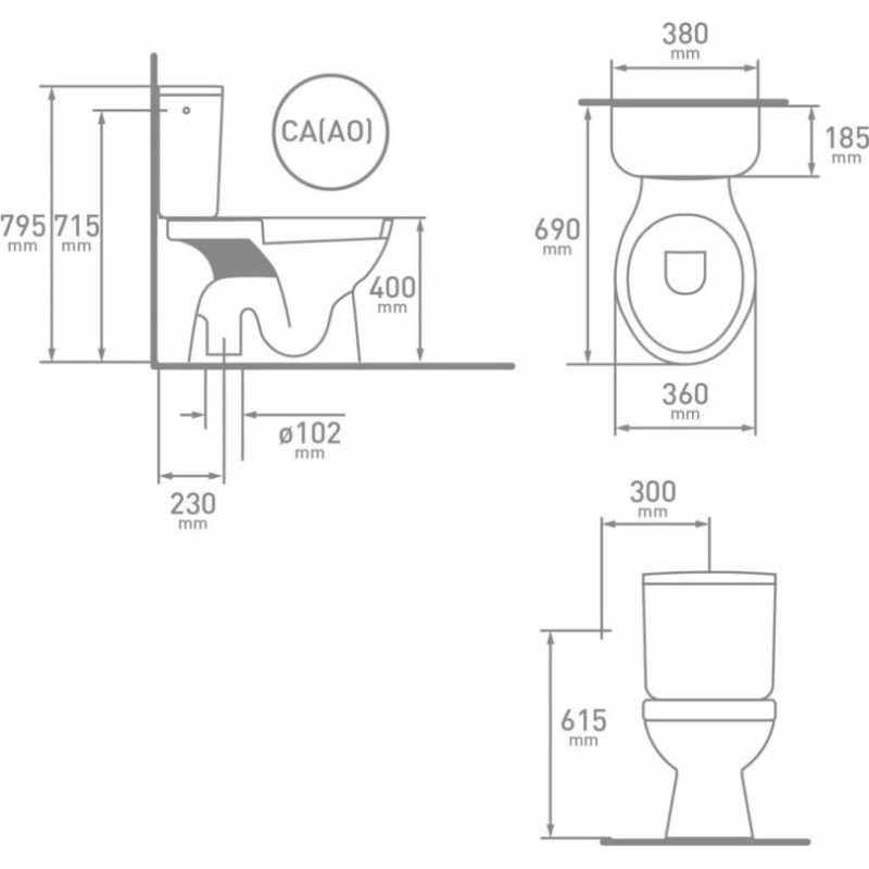 Pack WC Herat sortie verticale GEBERIT
