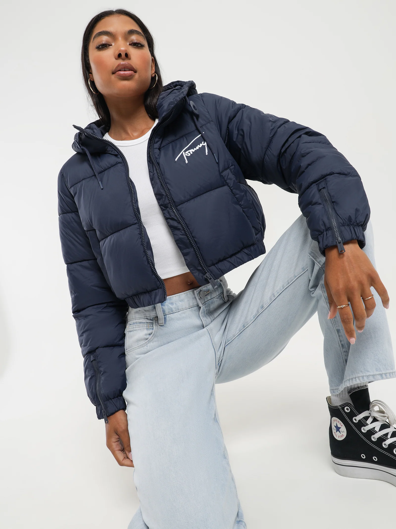 Signature Cropped Puffer