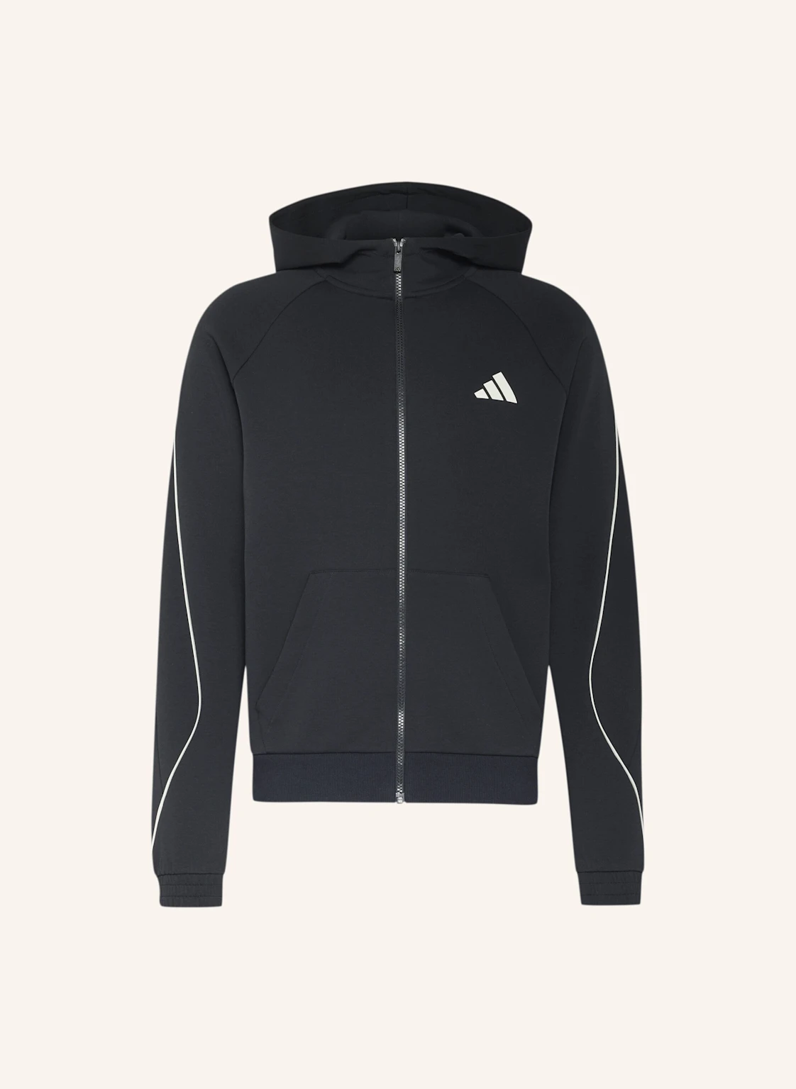 adidas STADIUM SMALL LOGO FULL-ZIP HOODIE