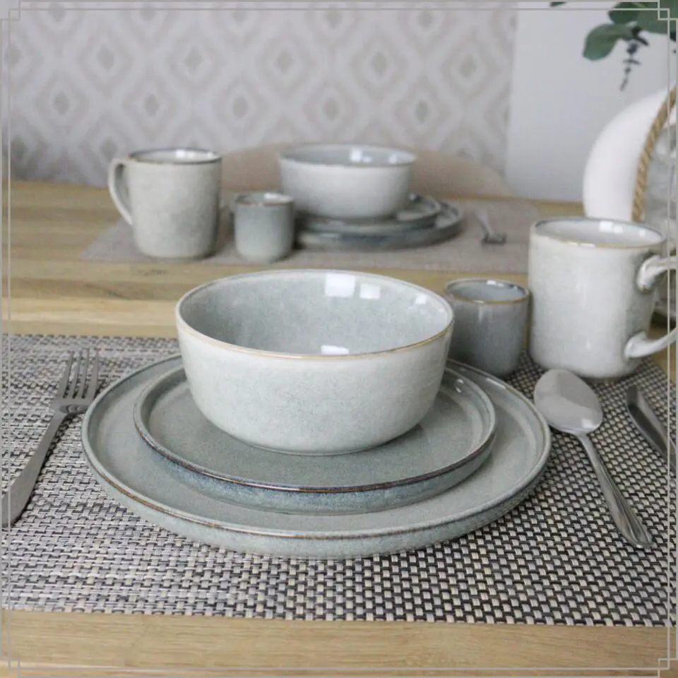 OTIX Dinerborden Bordenset 6 Persoons 27cm Aardewerk BEECH