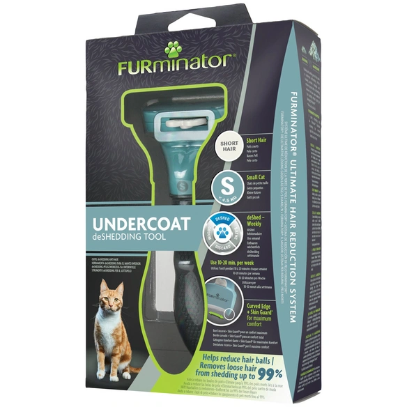 Bürste »deShedding TOOL«, S Kurzhaar, für kleine Katzen bis zu 4,5 kg, türkis