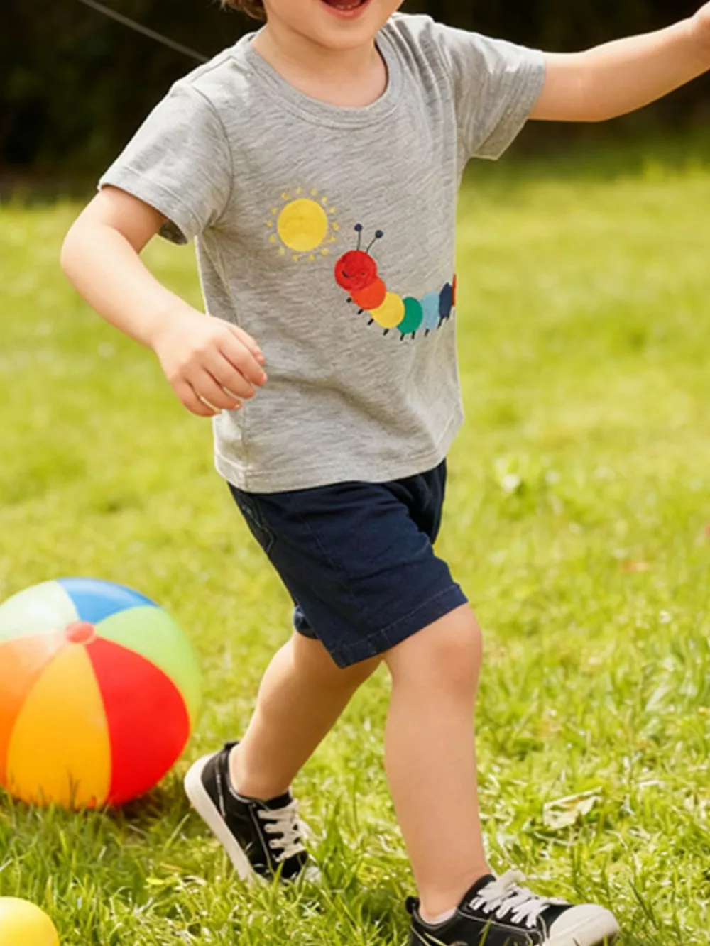 Children's Caterpillar Graphic Short Sleeve T-Shirt