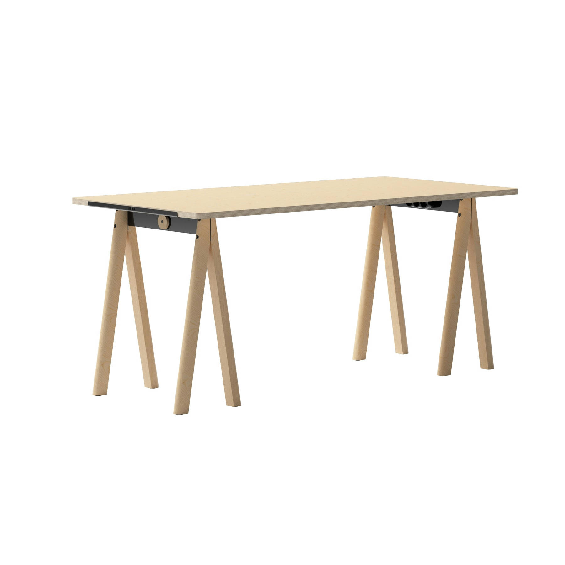 - Bureau démontable hêtre et acier