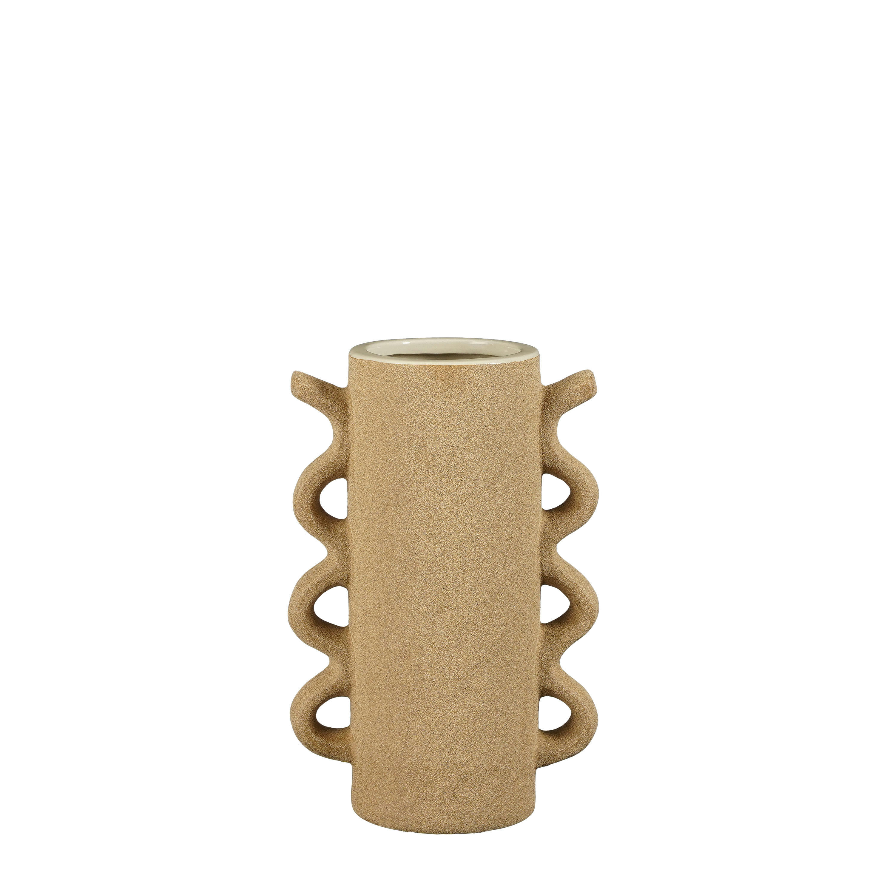 STELVIO - Vase en céramique marron H25,5