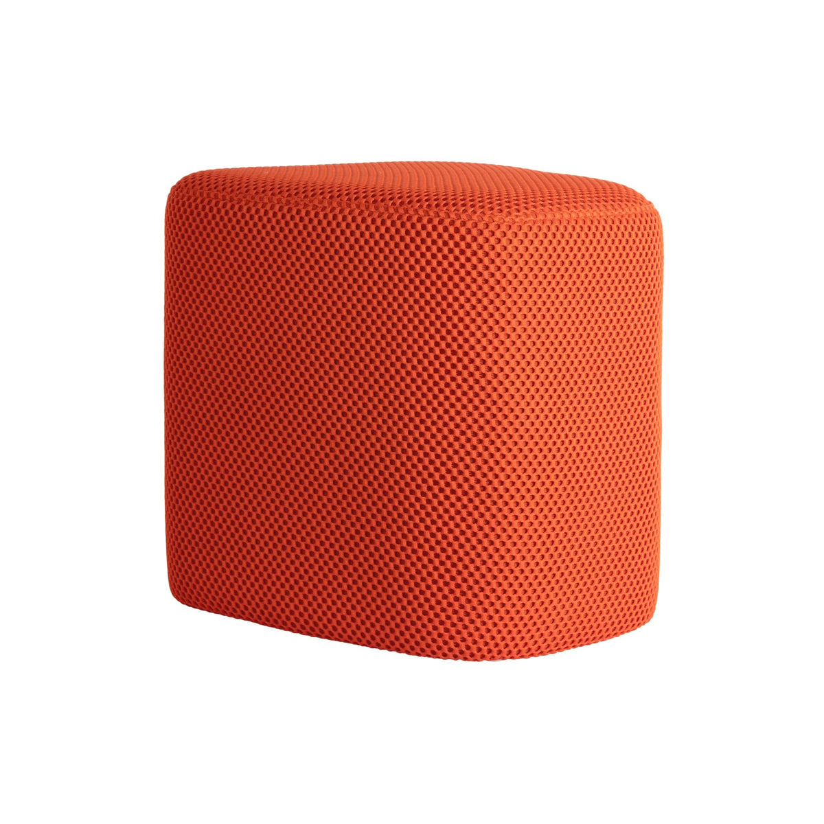 Leitmotiv poef Retro Mesh - oranje - 36x36x36cm