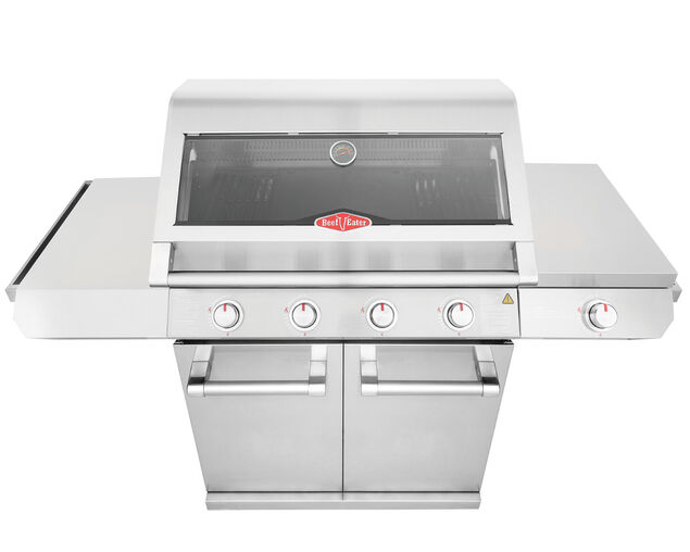 BeefEater 7000 Classic 4 Burner BBQ on Side Burner Cart
