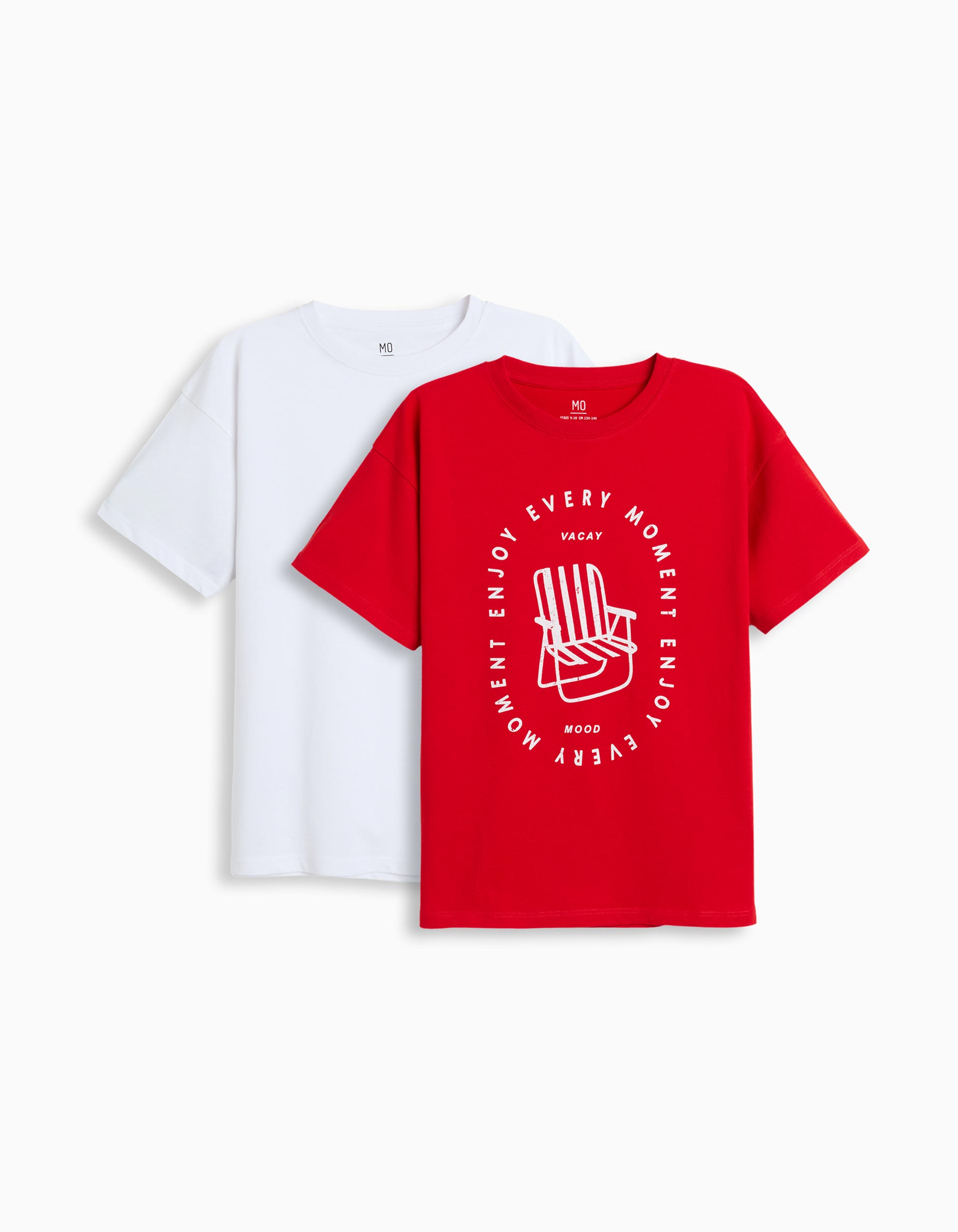 Pack 2 T-shirts, Menino, Vermelho