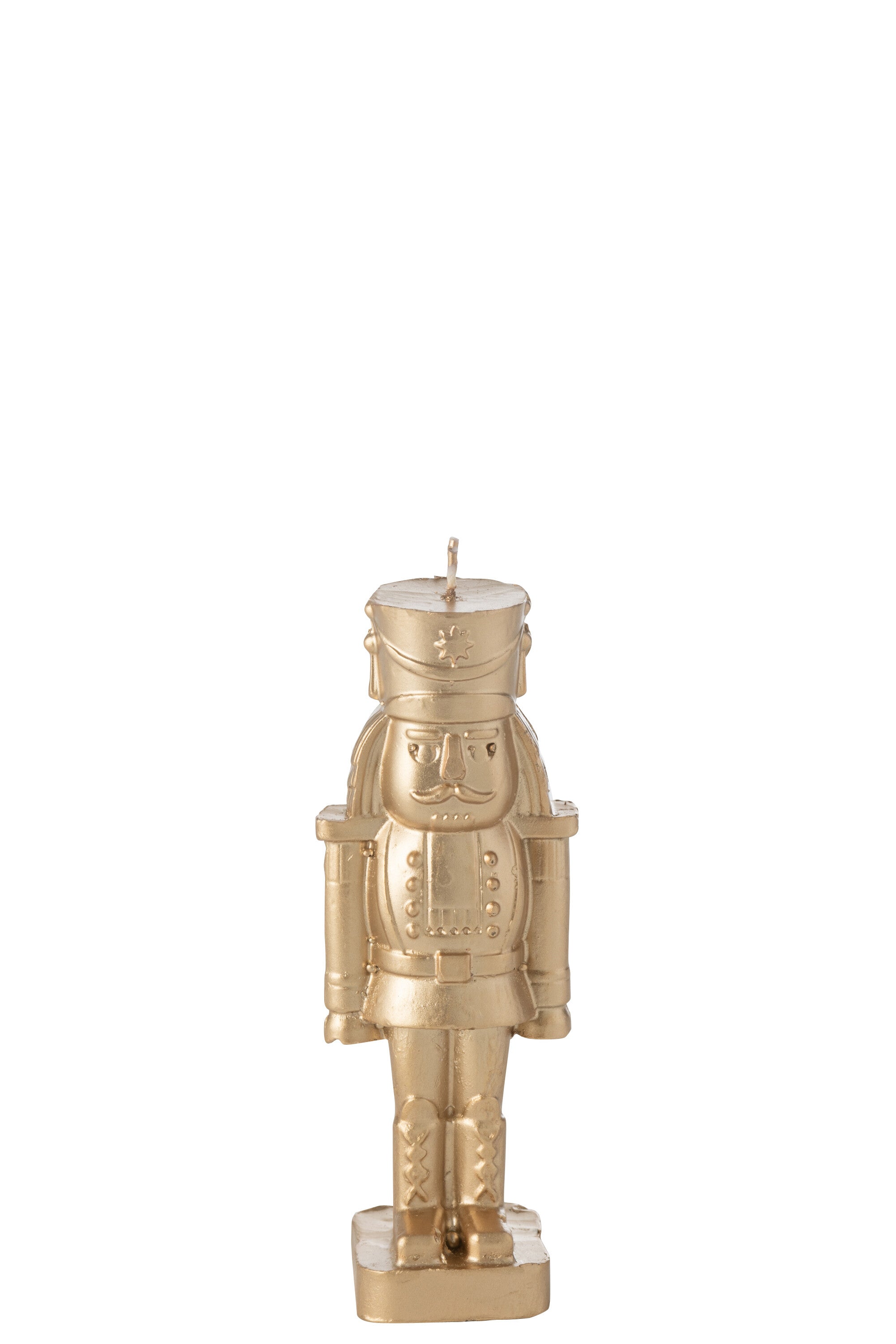 J-Line kaars Notenkraker - goud - small - 4U