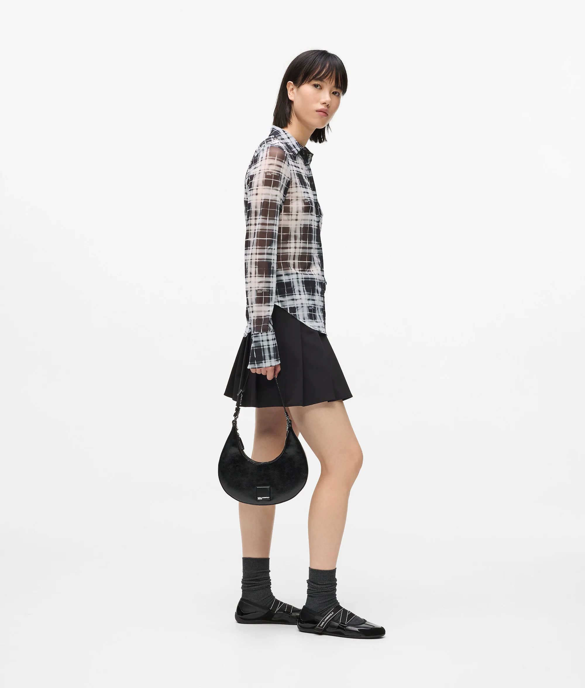 Sac brillant en forme de lune