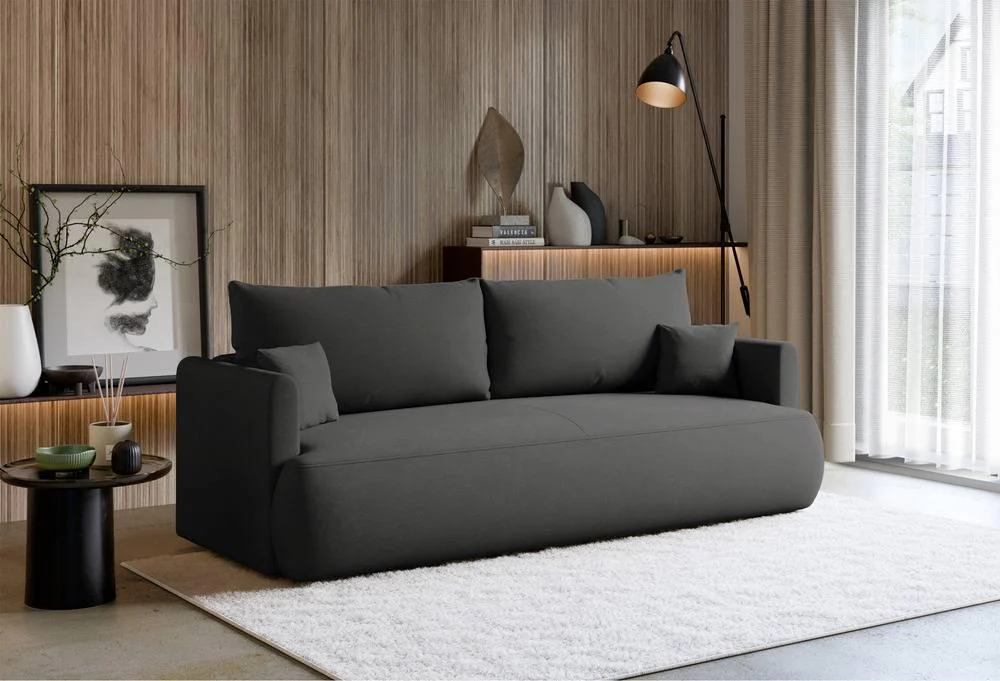 3-zitsslaapbank Philipo chenille met opbergruimte