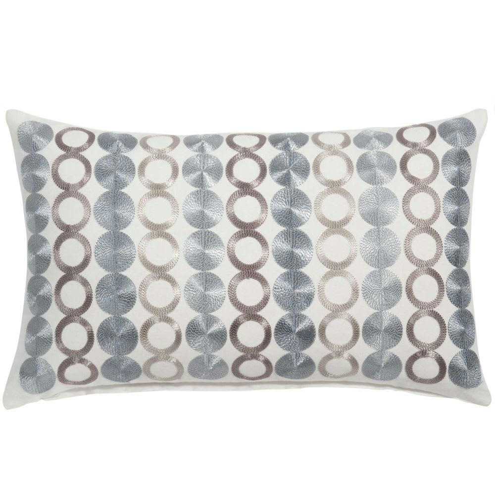 POSTDAM - Coussin motifs brodés multicolores 30x50