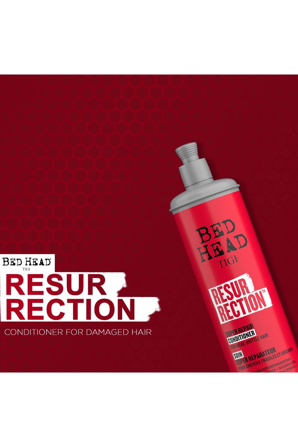 Tigi Resurrection Repair 'Conditioner' For Damaged Hair 600ml 2pk