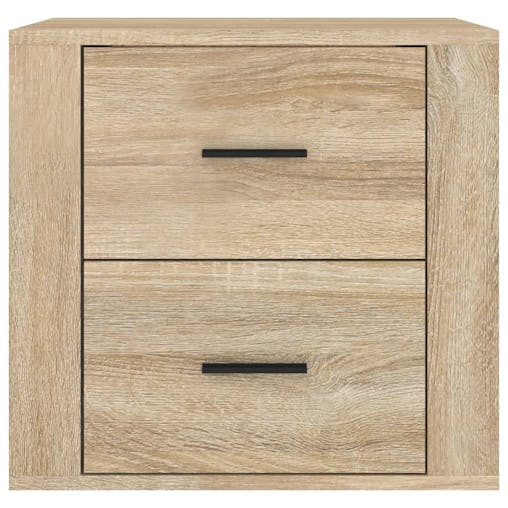NNEVL Wall-mounted Bedside Cabinet Sonoma Oak 50x36x47 cm