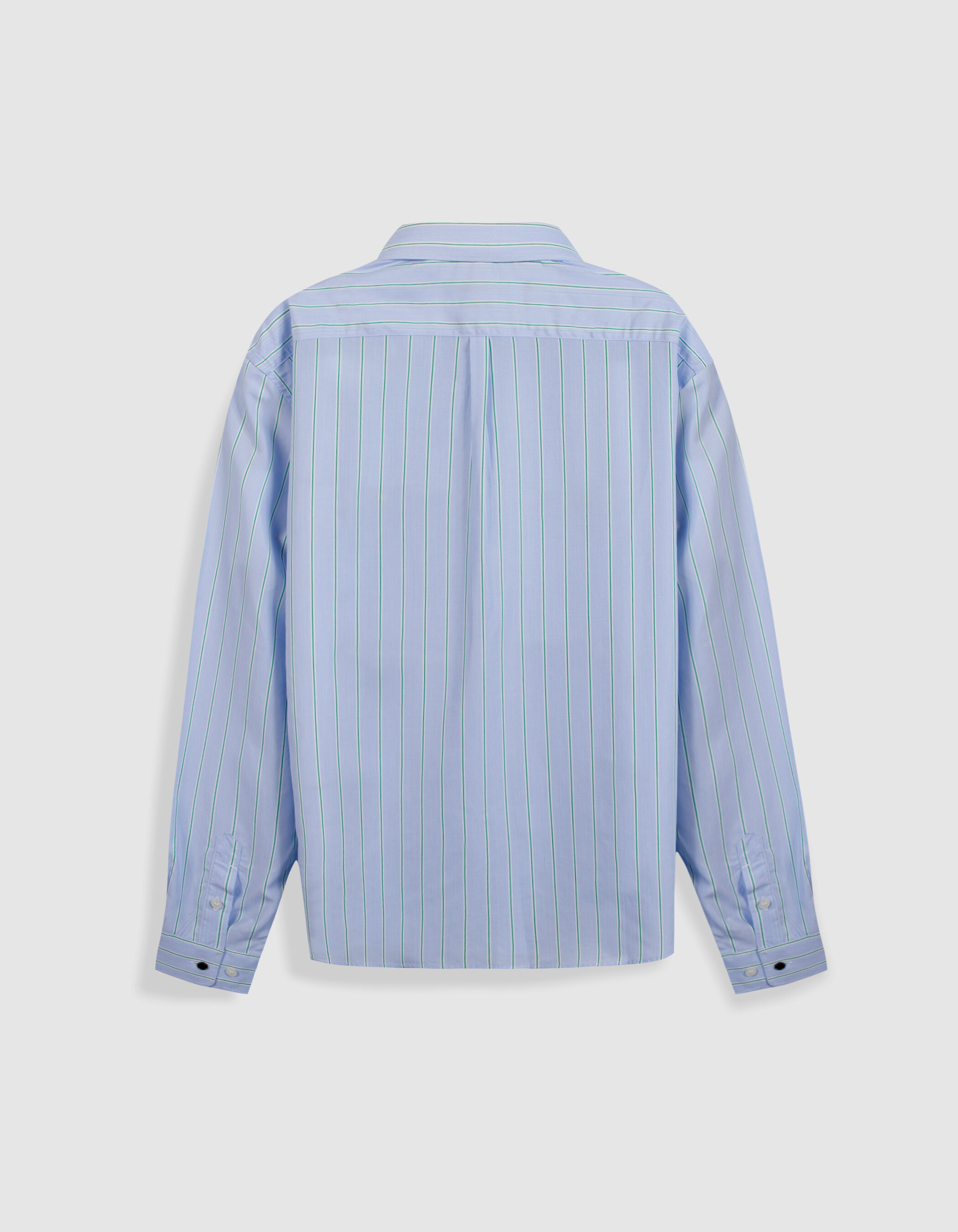 Chemise regular bleue Lyocell® motif rayures Homme