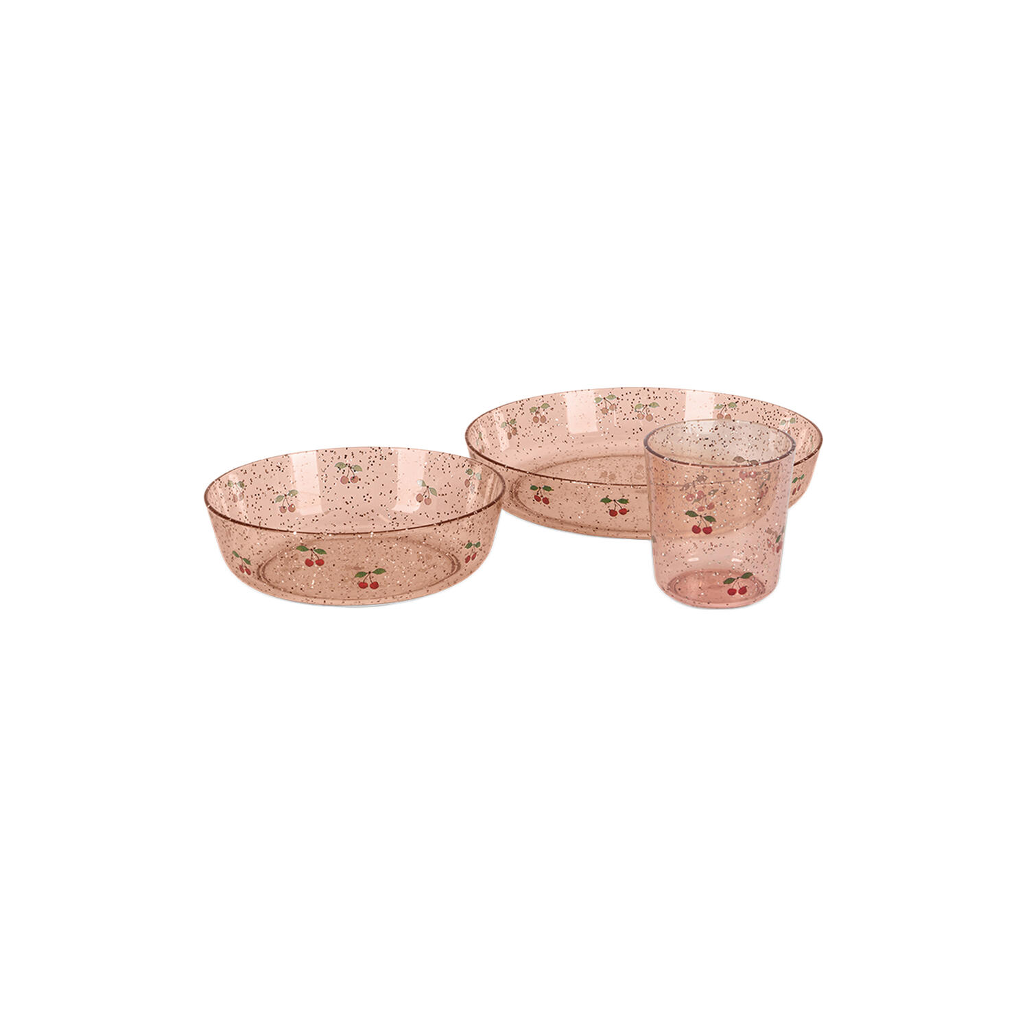 Sparkly Dinner Set, cherry