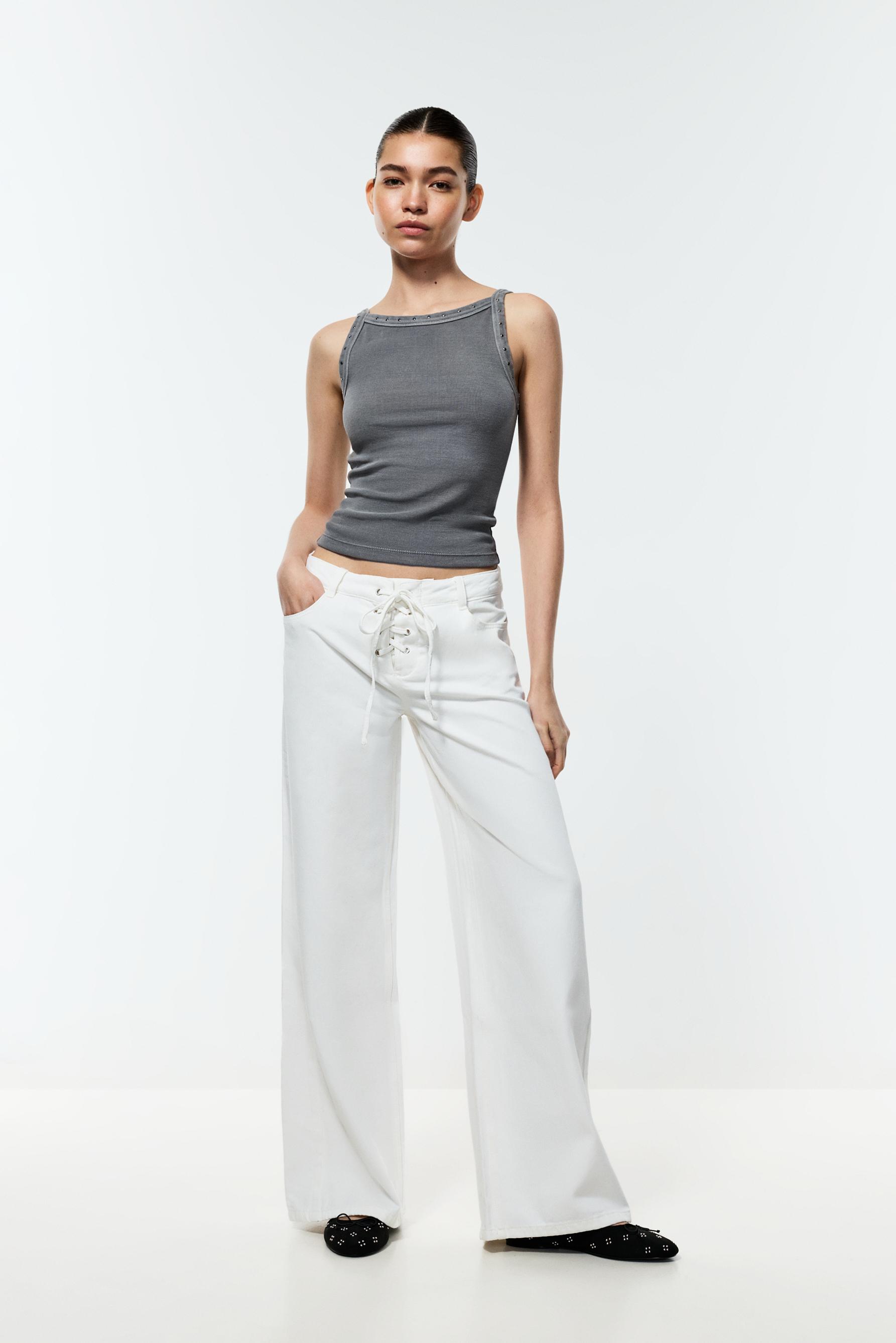 Jeans ligeros wide leg lazada