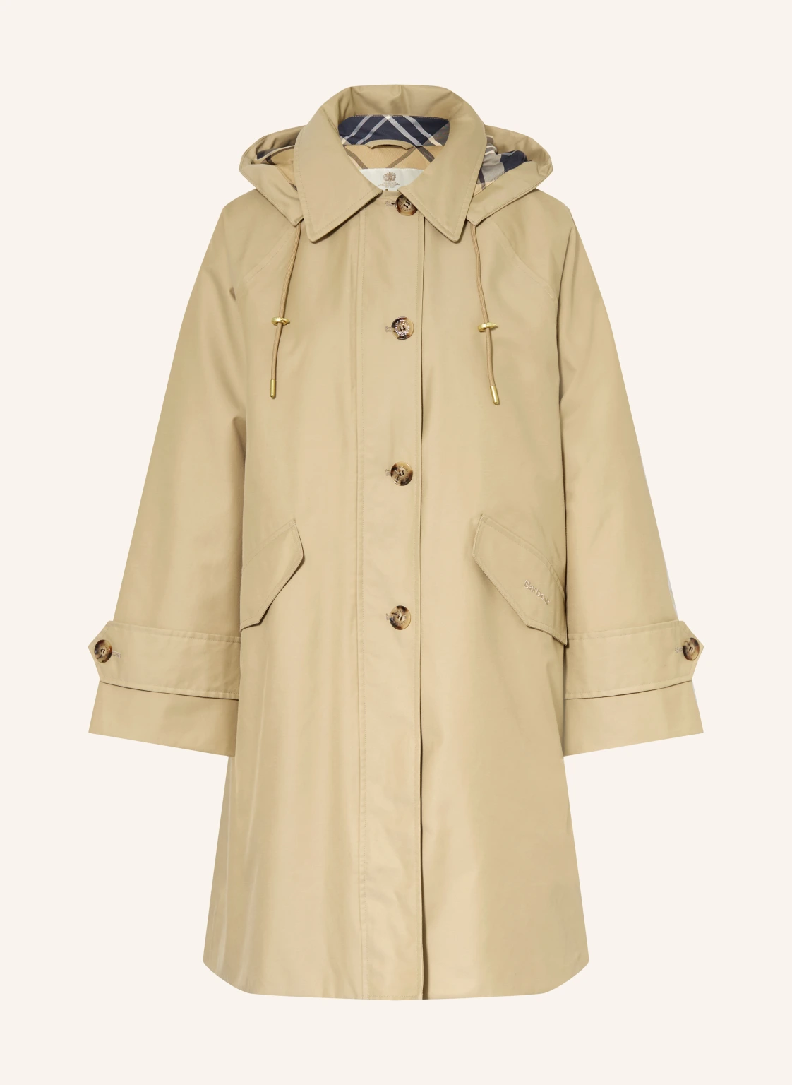 Barbour Mantel HARLEIGH mit abnehmbarer Kapuze
