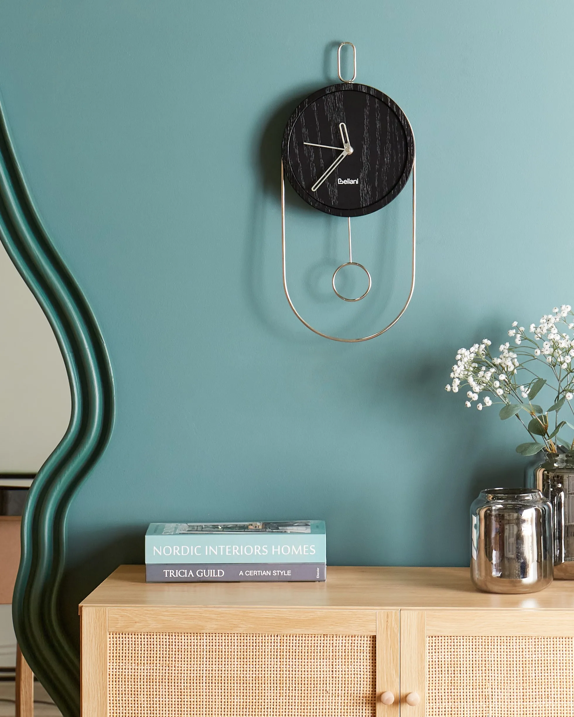 Wall Clock SIERRE 20 cm Black