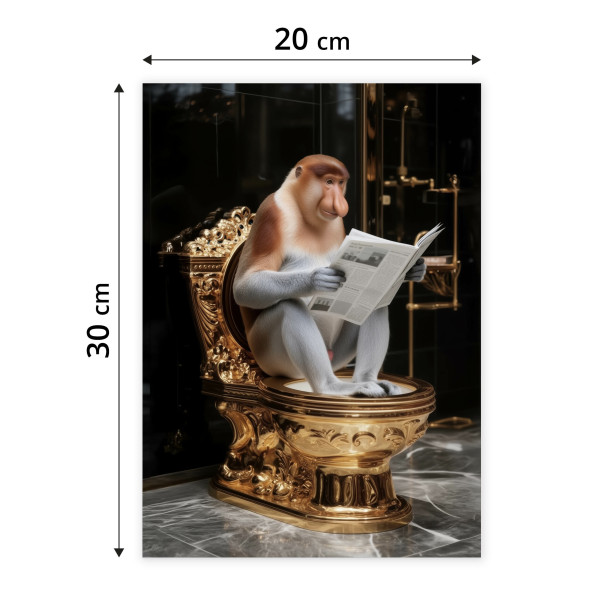 Plakat Nosacz z gazetą 20x30cm