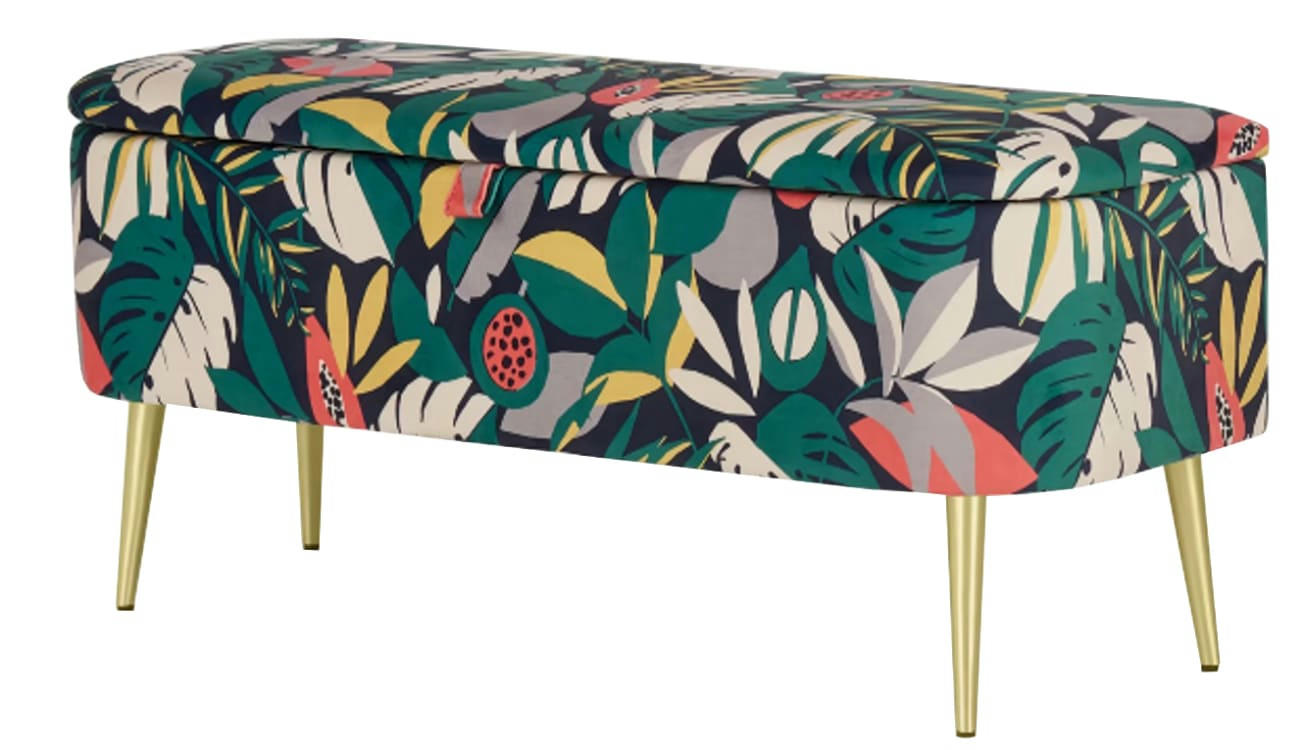 ABEL - Banc de rangement  multicolore     110.5x41