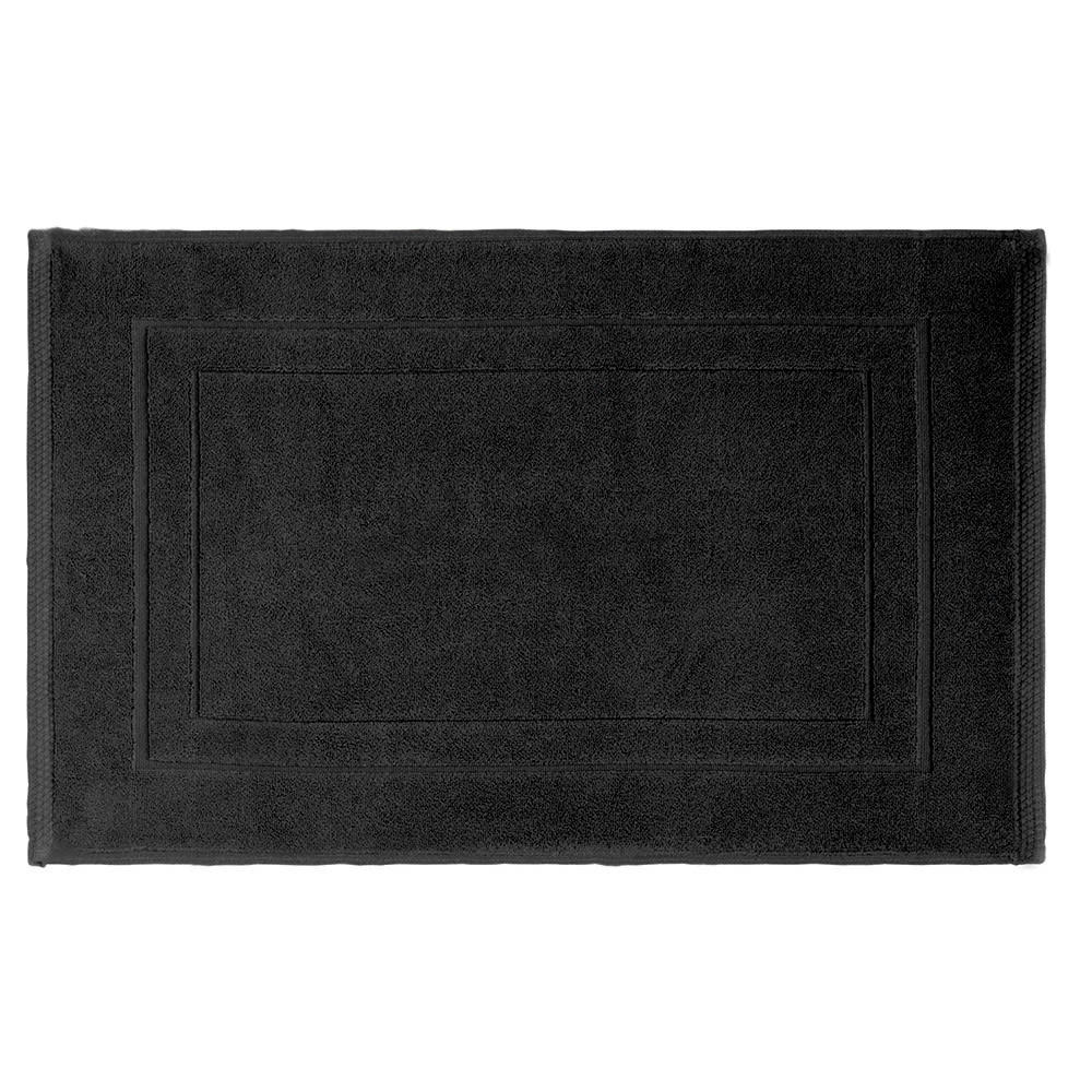 - Tapis de bain  pur coton anthracite 50x80