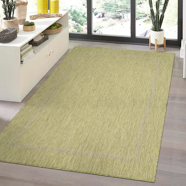 Dywan zewnętrzny Relax ramka zielony 60 cm x 100 cm