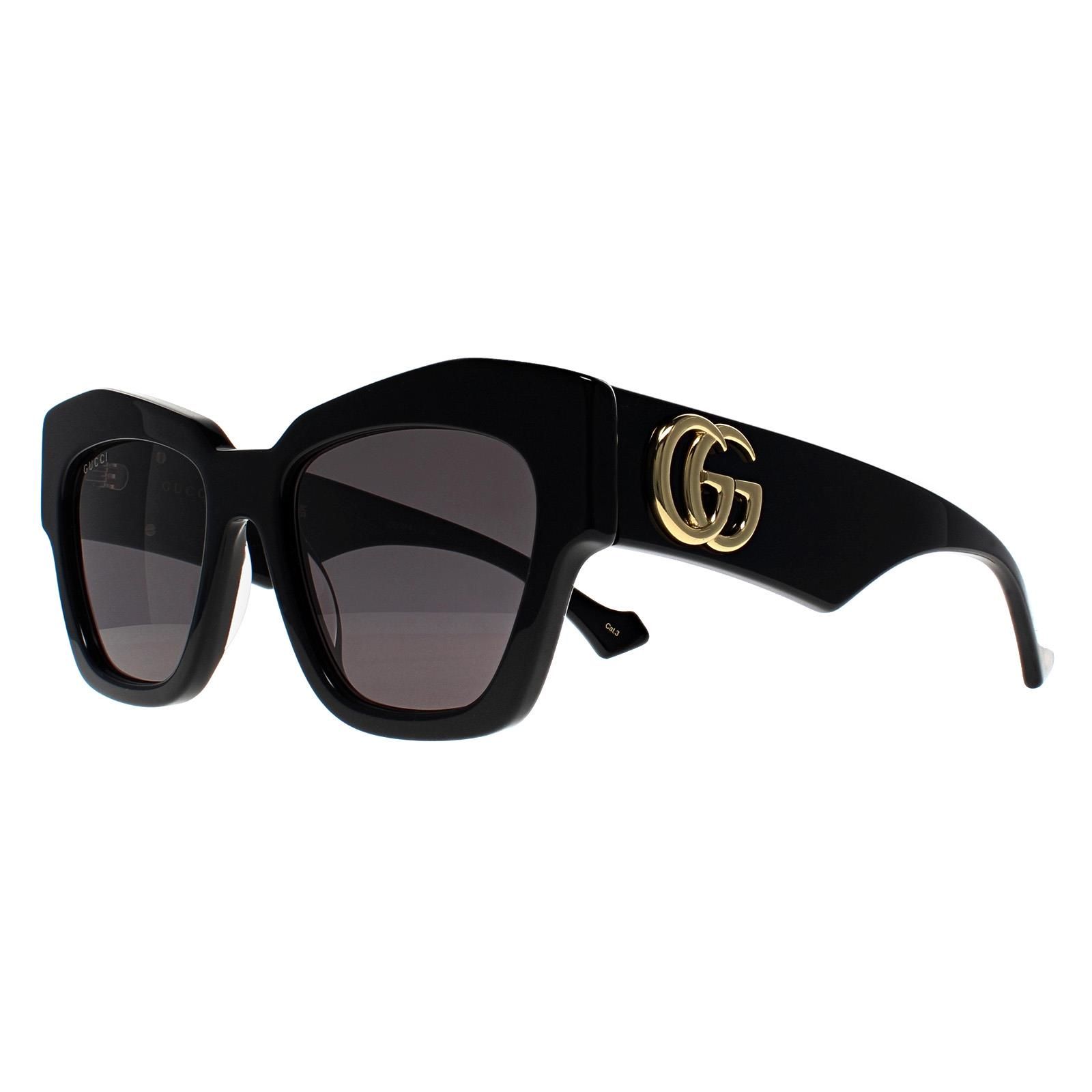 Gucci Cat Eye Shiny Black Grey GG1422S