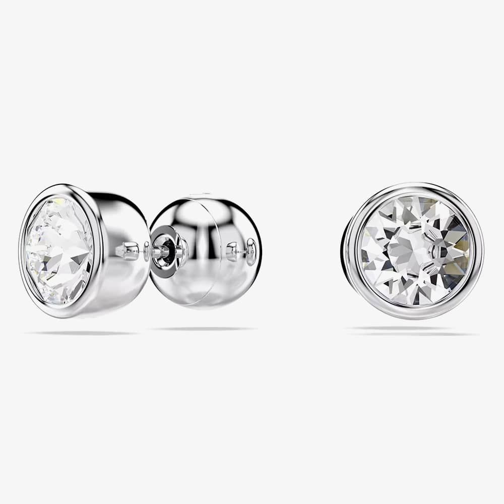 Swarovski Swarovski Imber Rhodium Plated White Round Stud Earrings 5696073