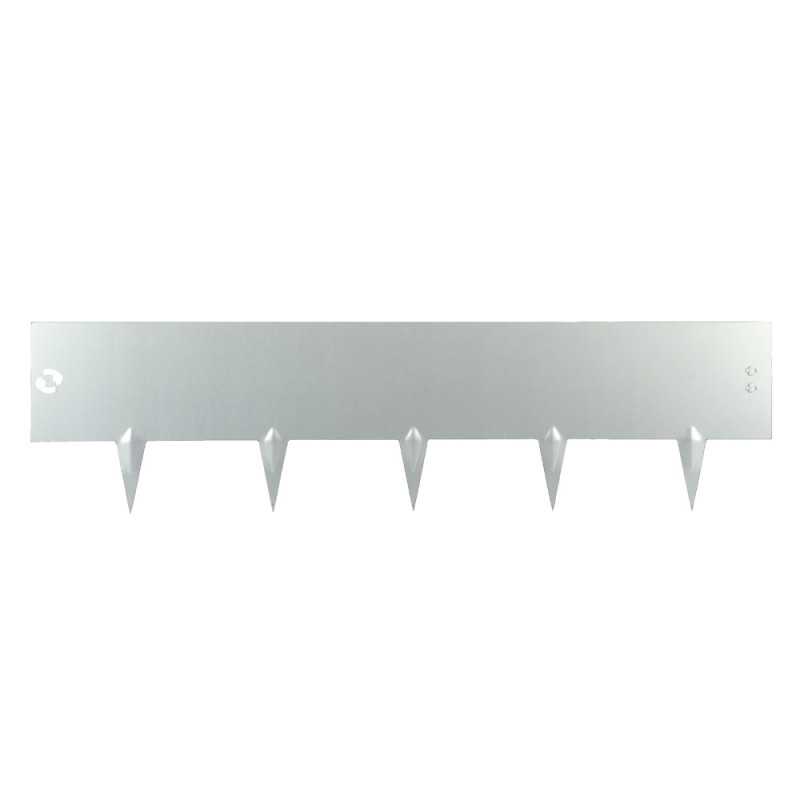 Bordure de jardin en acier galvanisé 100 x 16 cm