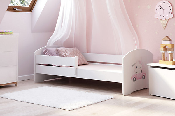 LUK lit enfant avec rampe 140x70 Cat