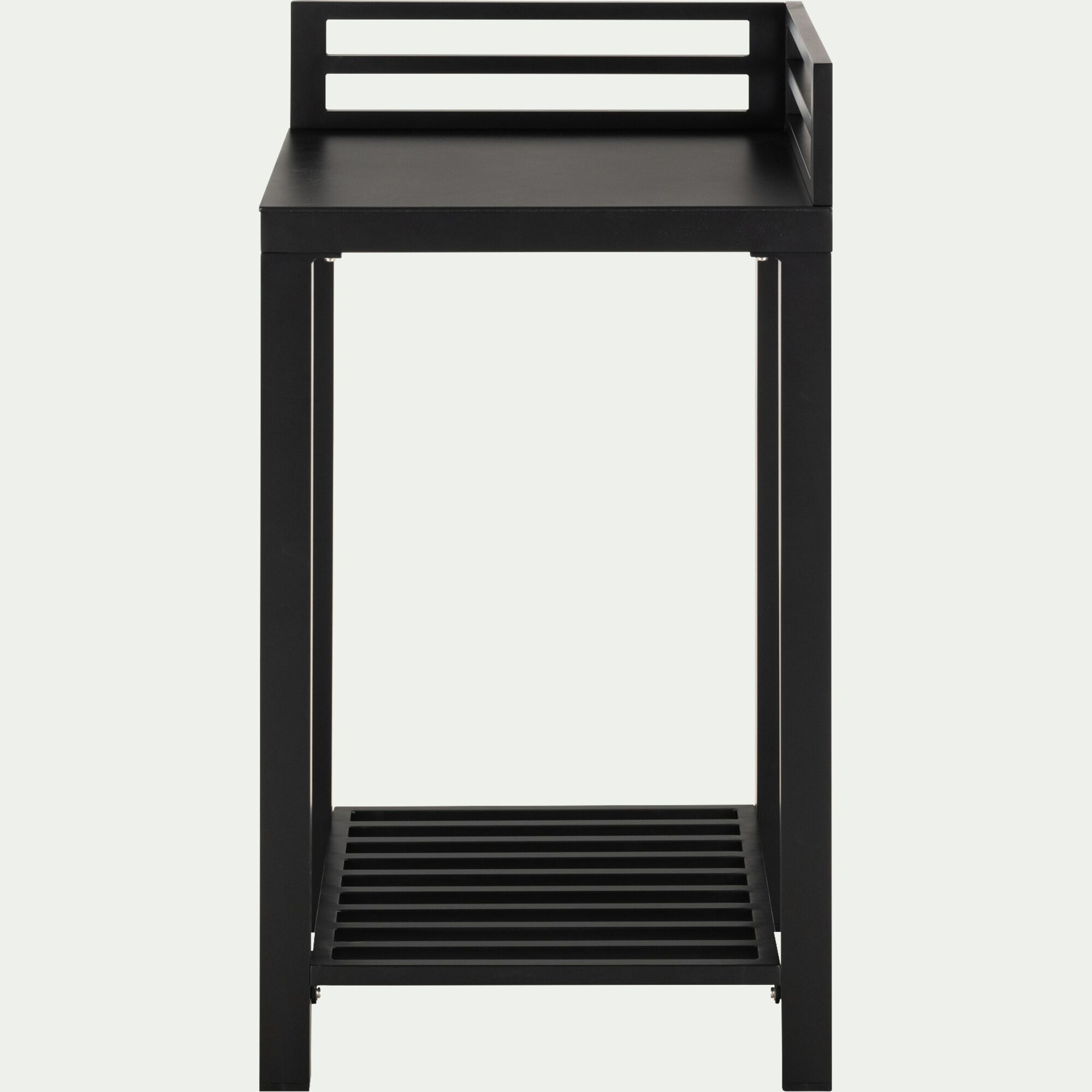 ZANNOUCH - Meuble d'angle de cuisine extérieure en métal - noir